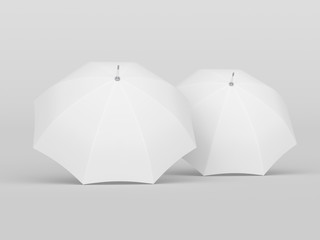 Umbrella studio photo. Mockup. 3D rendering