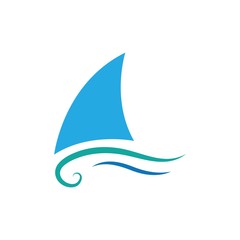 cruise ship Logo Template vector icon design