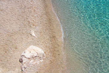 Fototapeta na wymiar Beautiful sandy beach Gjipe, Albania