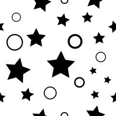 stars seamless geometric abstract pattern