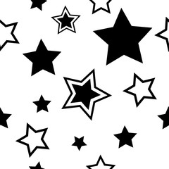 stars seamless geometric abstract pattern