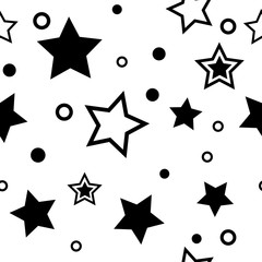 stars seamless geometric abstract pattern