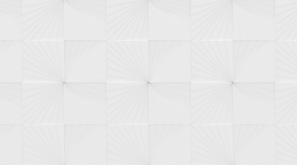 White Tiled Background (3D Illustration)