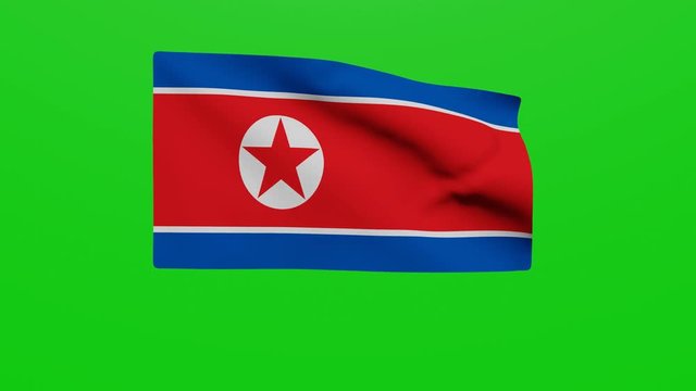 Bandera Corea del norte. V&iacute;deo