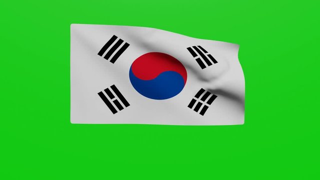 Bandera Corea del sur. V&iacute;deo