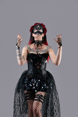 Portrait of the catrina calavera