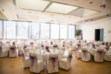 Décoration pour un souper d'un mariage
