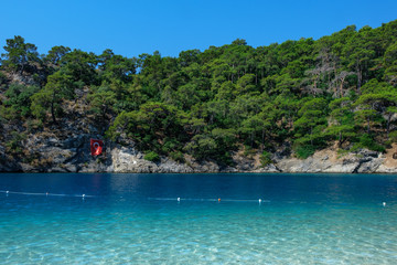 Oludeniz, Turkey. Blue Lagoon. View of the mountains, and sea