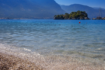 Oludeniz, Turkey. Blue Lagoon. View of the mountains, and sea