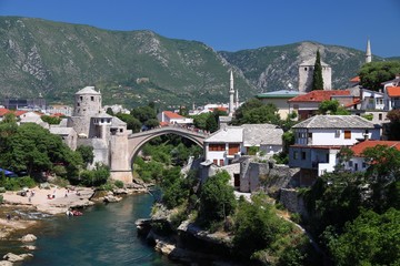 Fototapeta na wymiar Mostar city