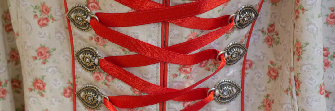 Close up of a Bavarian Dirndles, banner