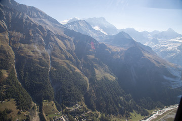 Naklejka premium Montagne en Suisse pas loin de Zermatt en Suisse en Valais