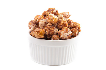 Cinnamon Roll Flavored Gourmet Popcorn Isolated on a White Background