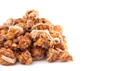 Cinnamon Roll Flavored Gourmet Popcorn Isolated on a White Background