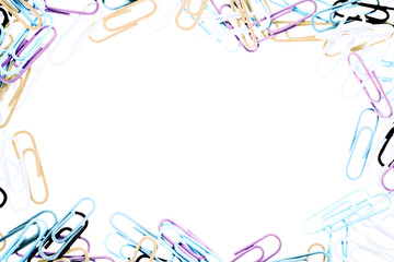 abstract background with paper clips