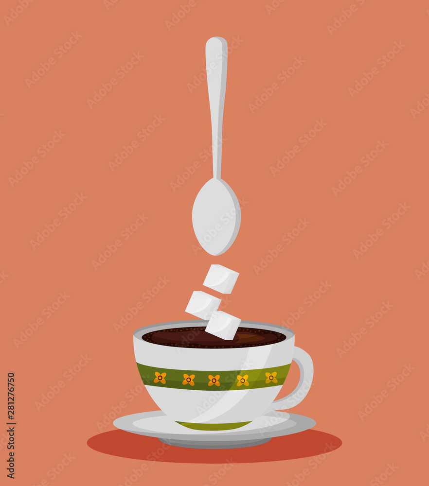 Canvas Prints coffee cup vector design