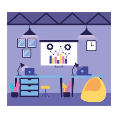 Workflow and infographic vector design