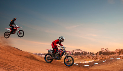 Fototapeta na wymiar Motocross