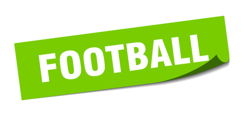 football sticker. football square isolated sign. football