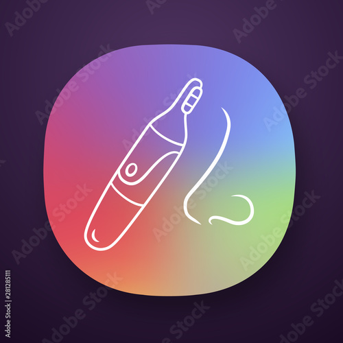 Nose Hair Trimmer App Icon Hair Removing Hygienic Procedure