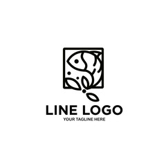 Abstract Logo Design Creative Line Vector