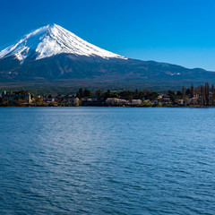 Mt. Fuji at kawaguchiko Fujiyoshida, Japan.