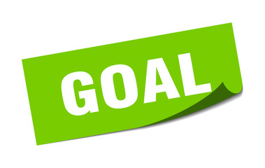 goal sticker. goal square isolated sign. goal