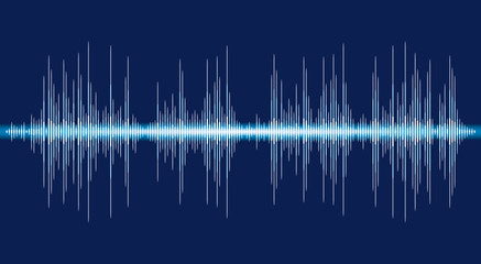 Sound banner. Color logo equalizer. Isolated design symbol.