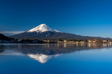 Mt. Fuji at kawaguchiko Fujiyoshida, Japan.