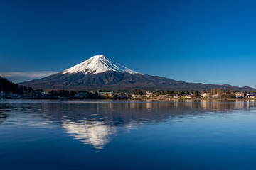 Mt. Fuji at kawaguchiko Fujiyoshida, Japan.