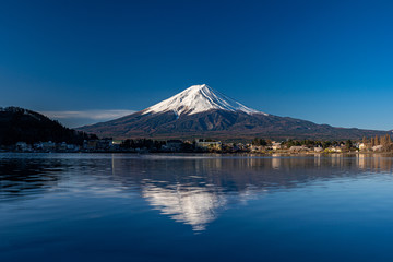 Mt. Fuji at kawaguchiko Fujiyoshida, Japan.