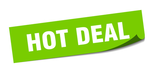 hot deal sticker. hot deal square isolated sign. hot deal