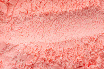 texture of  pink raspberry ice cream like background, close up