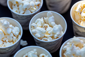 Popcorn in Small Serving Cups