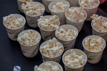 Popcorn in Small Serving Cups