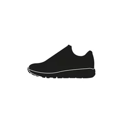 Selbstklebende Fototapeten Sneakers icon. Simple vector illustration © Марина Дычек