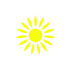 Sun icon vector isolated, sun symbol