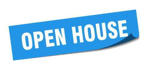 open house sticker. open house square isolated sign. open house