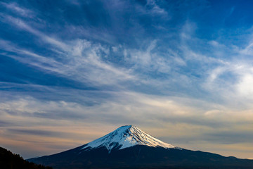 Mt. Fuji at kawaguchiko Fujiyoshida, Japan.