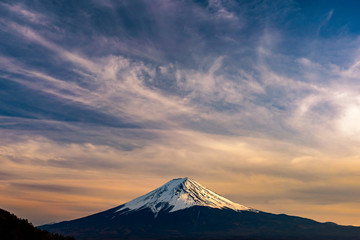 Mt. Fuji at kawaguchiko Fujiyoshida, Japan.