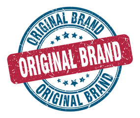 original brand stamp. original brand round grunge sign. original brand