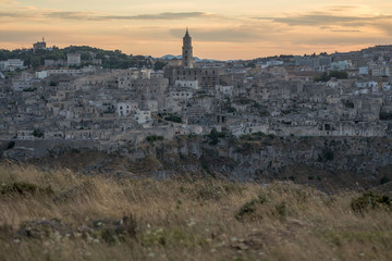 Fototapeta premium Matera, the city of stones of Matera in Basilicata, European capital of culture and UNESCO world heritage site