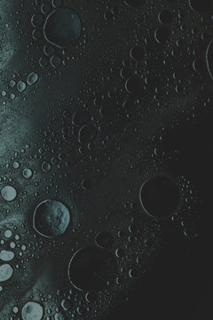 Dark texture bubbles background