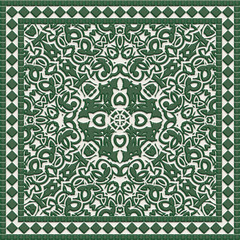 Abstract mosaic architecture- bathroom intricate interior