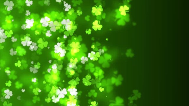 St Patrick Day, Clover Leaf Background