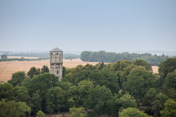 historical water tower in röbel 