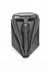 Foldable Black Camping Spade.