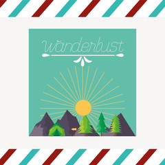 Travel and wanderlust vector design