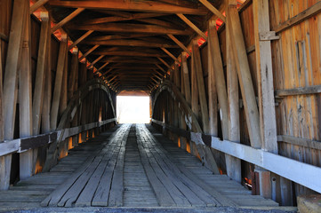 Interior of Covered Bridge, Crooks Covered Bridge