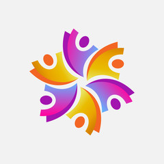 people with community logo design